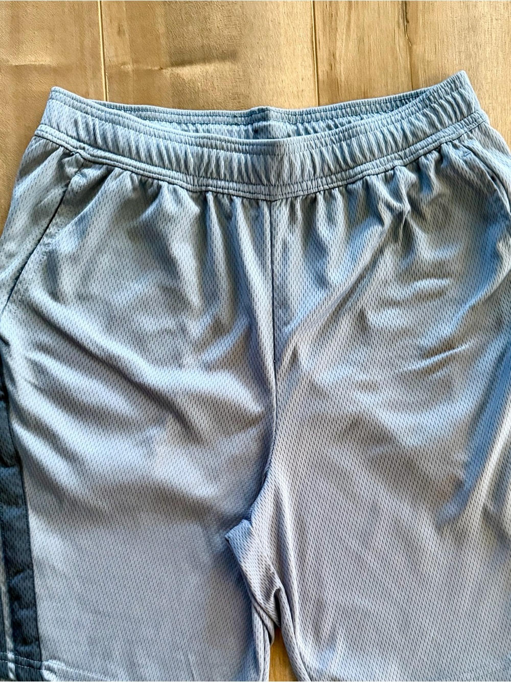 All In Motion Active Blue Drawstring Training Shorts with Pockets - Picture 5 of 11